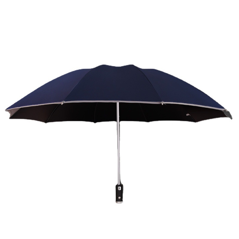 十骨大号LED反向折叠雨伞 全自动创意商务防晒太阳伞车载umbrella