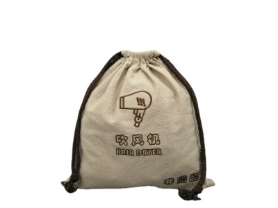 绣LOGO电吹风袋定批发黑色棉布袋酒