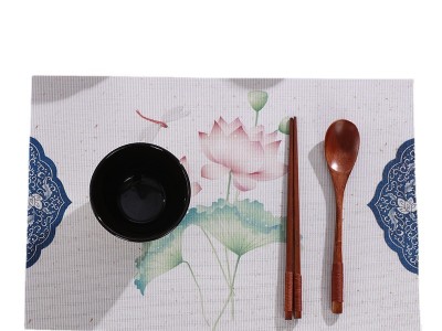水墨印花中国风PVC餐垫特斯林西餐垫