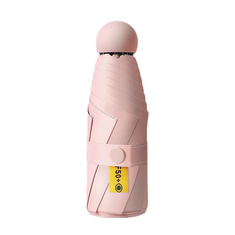 五折伞胶囊迷你口袋伞折叠晴雨伞防晒防紫外线便携女遮阳伞太阳伞