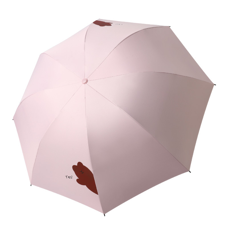 大量批发三折折叠雨伞印刷logo韩式晴雨两用创意太阳伞防晒遮阳伞