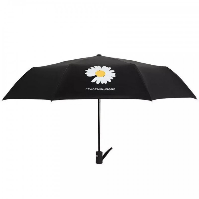 全自动伞小熊卡通黑胶太阳伞防晒遮阳伞结实折叠两用晴雨伞批发