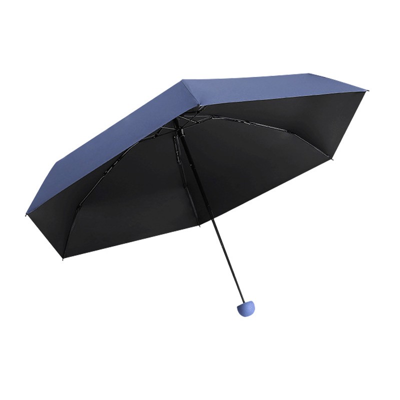 莫兰迪色胶囊伞ins雨伞便携太阳伞防晒女晴雨两用折叠遮阳五折伞