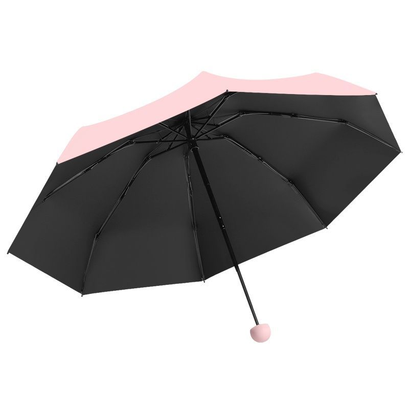小巧超轻胶囊伞五折晴雨伞折叠广告雨伞迷你口袋伞遮阳伞太阳伞