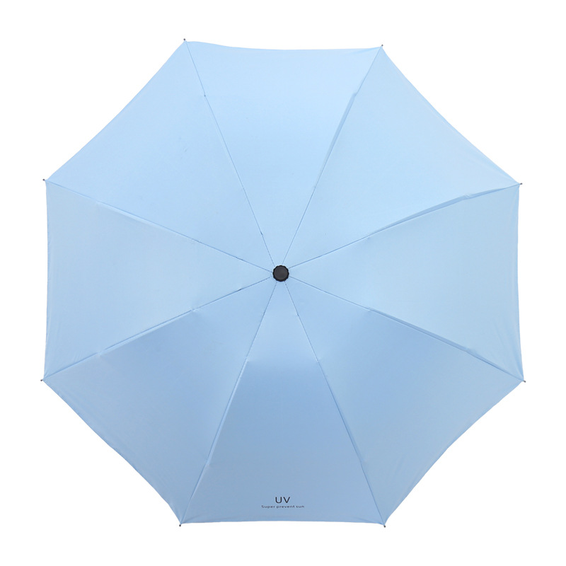 UV黑胶雨伞批发女晴雨折叠遮阳伞太阳伞防紫外线防晒广告伞印logo