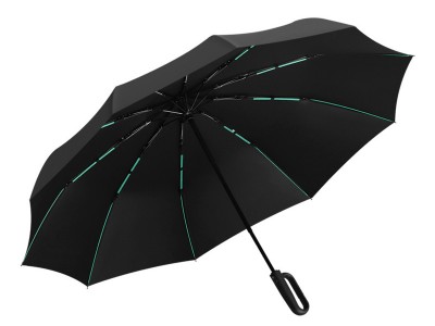 自动大号环扣晴雨伞抗风黑胶遮阳雨