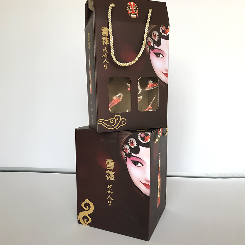彩印啤酒礼盒瓦楞啤酒纸箱免费设计包装盒 食品用包装盒