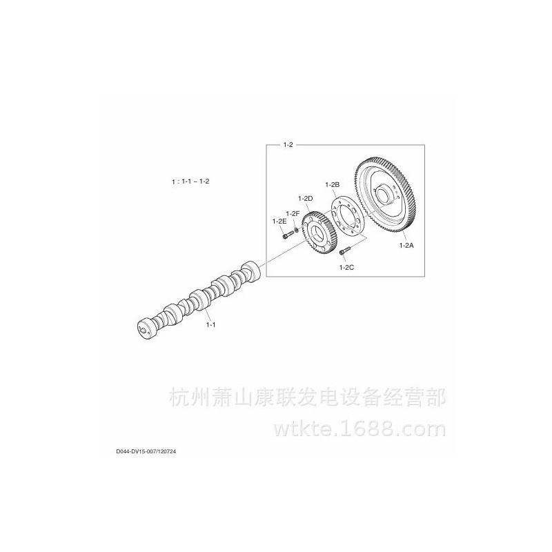 65.11121-0002A万向节PU158斗山