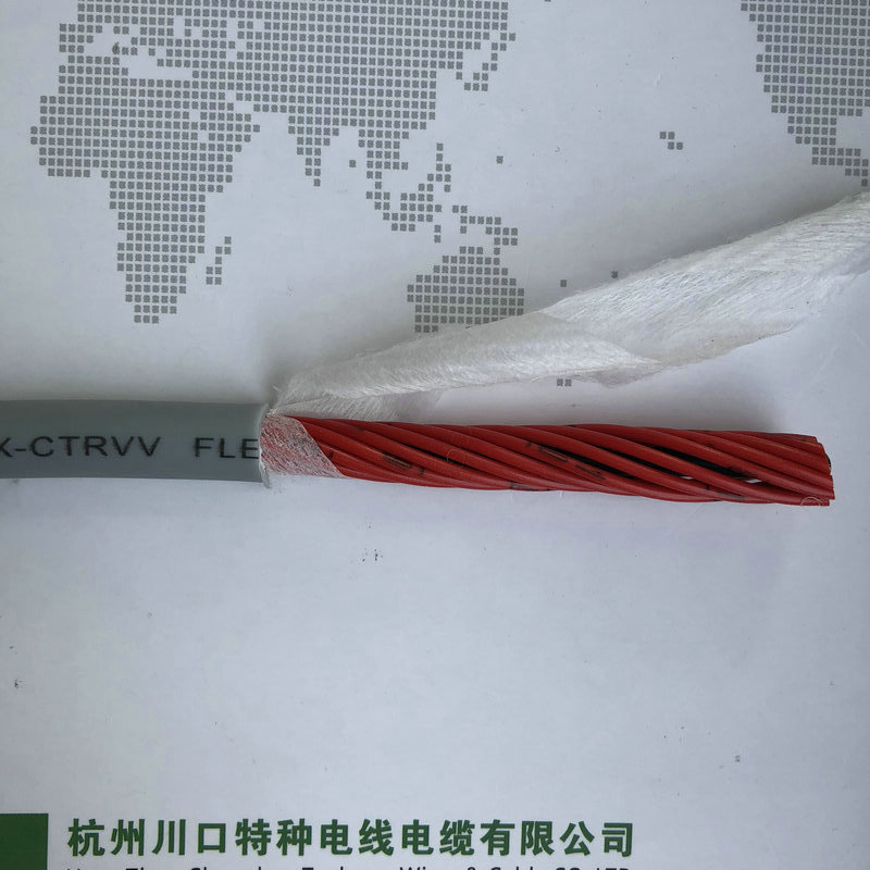 移动拖链电缆CTRVV 6*0.3 高柔性耐油耐弯曲适用于机械手坦克链