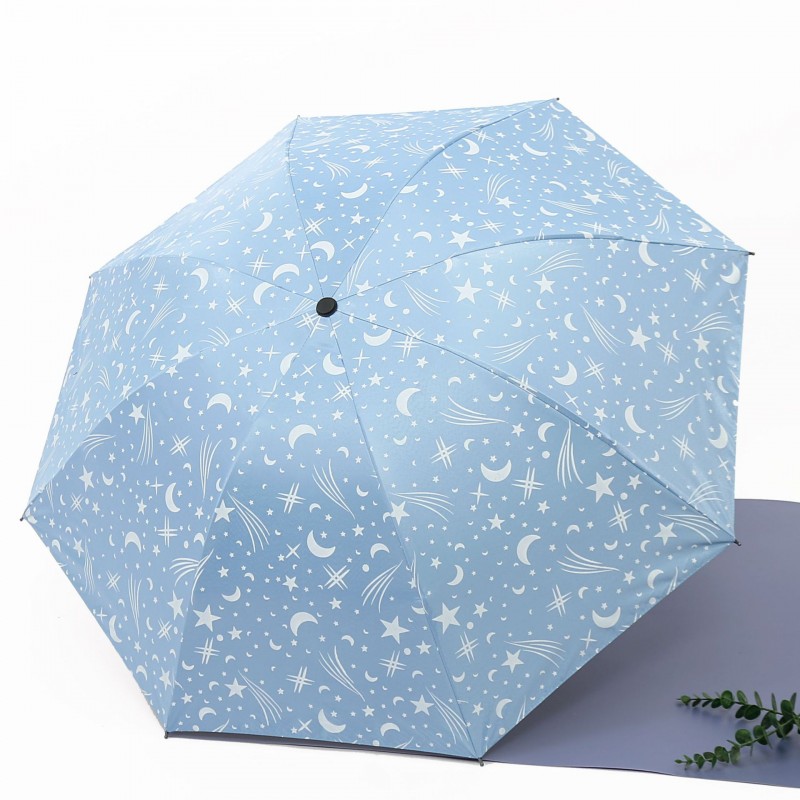 天女伞 包邮 雨伞定 制黑胶户外遮阳防晒防紫外线晴雨太阳伞折叠