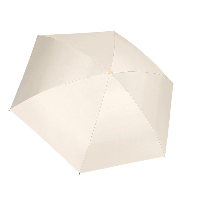 礼品伞印logo晴雨两用黑胶遮阳防晒小巧五折伞迷你便携口袋胶囊伞