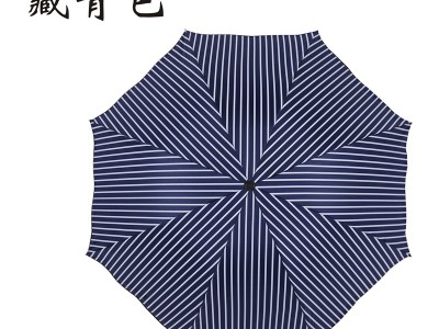 厂家直供冰竖条纹黑胶伞阿波罗太阳
