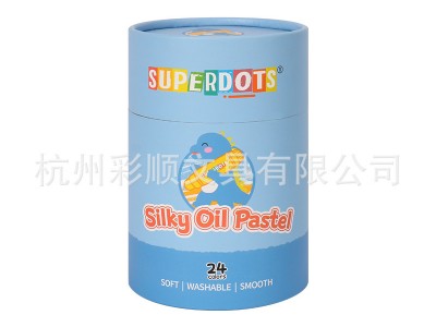 点点涂鸦幼儿童可水洗旋转丝滑蜡笔