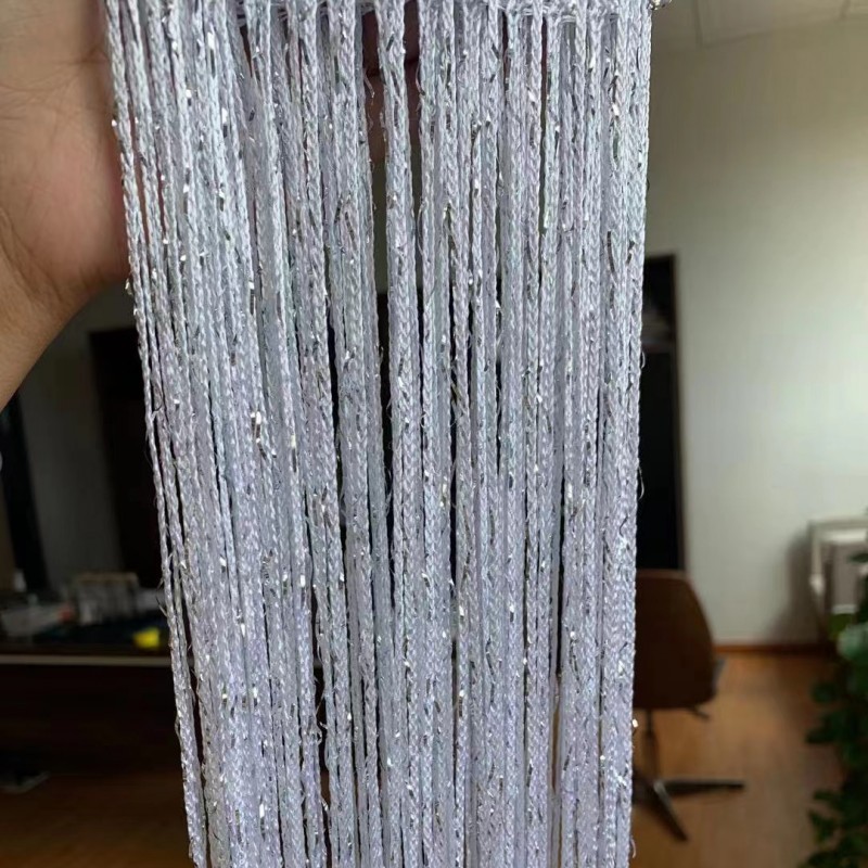 杭州经圆纺织高端婚庆道具银丝线帘婚礼装饰不缠绕背景装饰吊