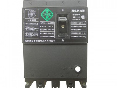 萧辉250A漏电断路器 DZ20L三相四线1