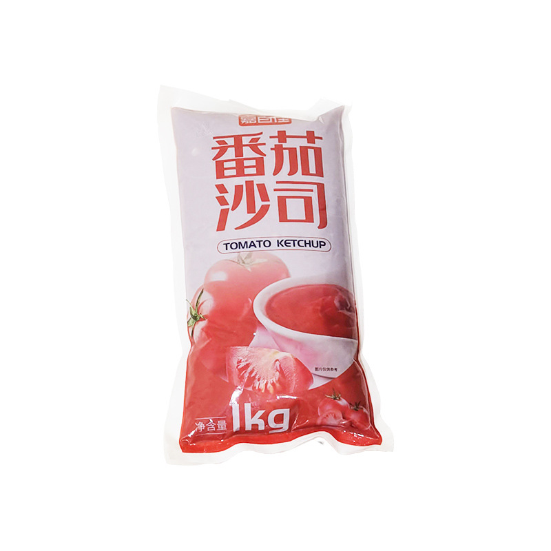 厂家定制番茄沙司1kg袋装番茄酱炸鸡薯条意面番茄调味酱商用酱料