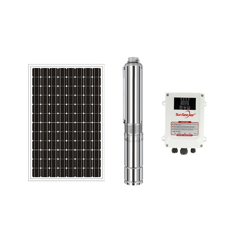 厂家供应定制出口光伏水泵24V48V72V离心式塑料叶轮太阳能潜水泵
