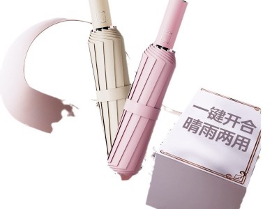 全自动双龙骨雨伞男士晴雨两用折叠