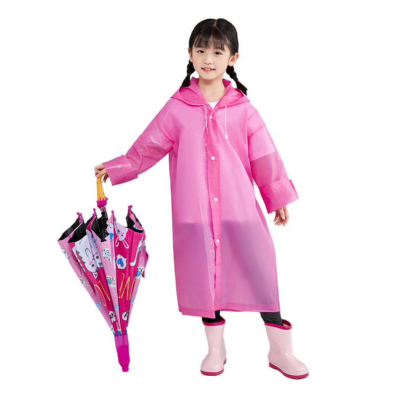 现货漂流儿童EVA雨衣学生小孩防水雨披男女大童防暴雨旅行雨衣厂