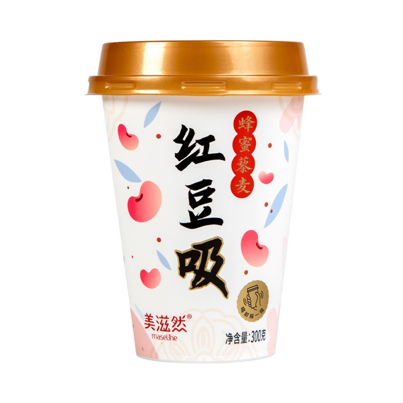 红豆汤美滋然红豆吸蜂蜜藜麦夏天饮品甜品杯装饮品