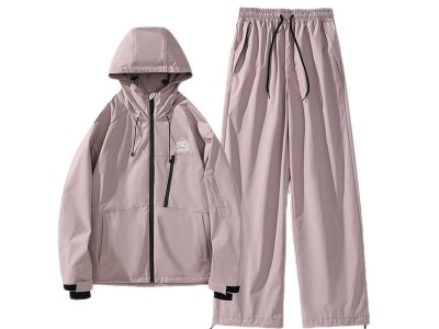 冬新情侣大码防风防水滑雪服套装男