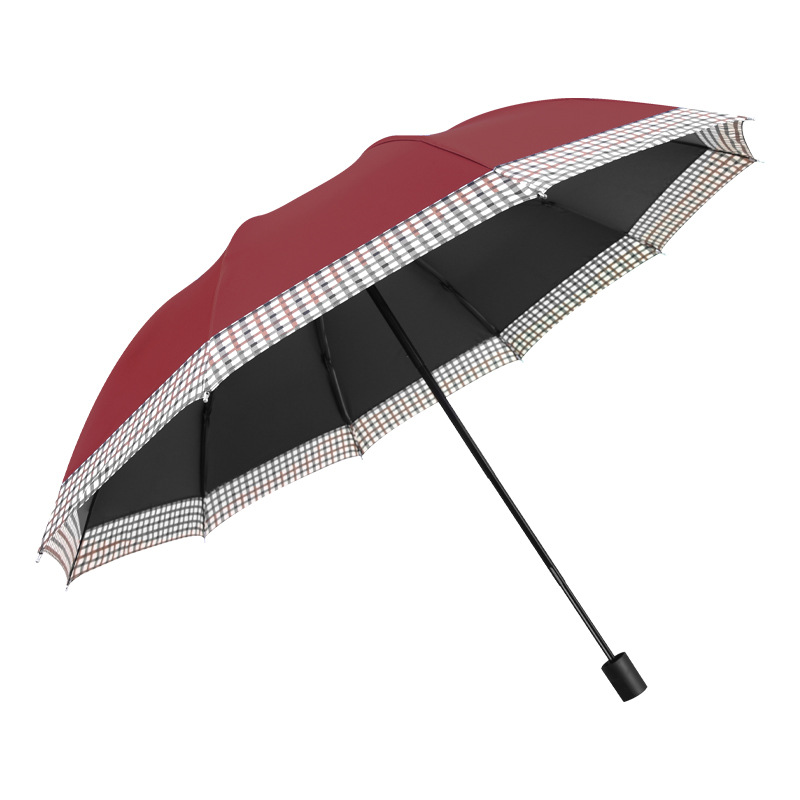 10骨加大商务防晒晴雨伞 创意大号三折广告雨伞大量批发折叠logo