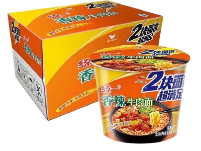 【包邮】统一来一桶2块双面饼方便面