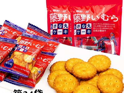 藤野一村日式小圆饼248g海盐味饼干