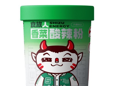 【包邮】食族人香菜经典酸辣粉桶装