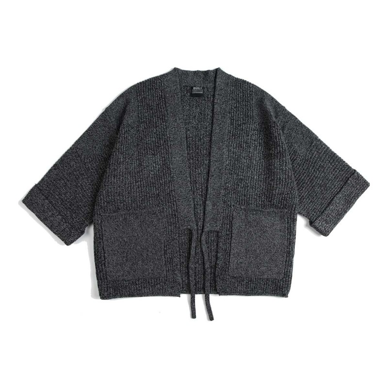 森波服饰2023秋季新品日系休闲潮流宽松道袍外套毛衣DP01