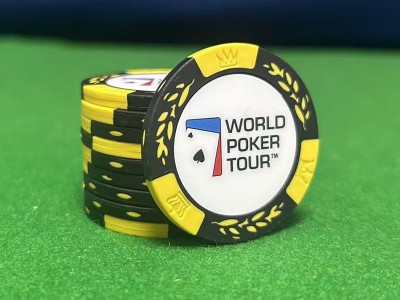 WPT德州扑克麦穗筹码无面额14克含铁