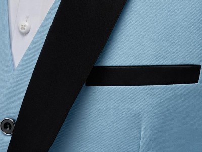 2023新款男士西服套装青果领舞台西