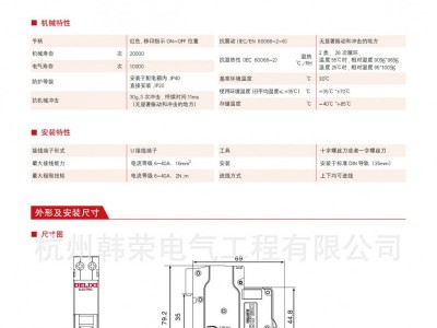 德力西断路器DZ47P“相线 中性线”