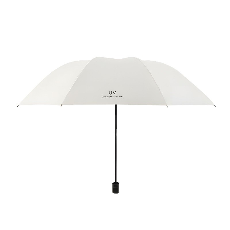 UV雨伞自动伞黑胶防嗮防紫外线三折叠雨伞高级感晴雨两用印刷LOGO