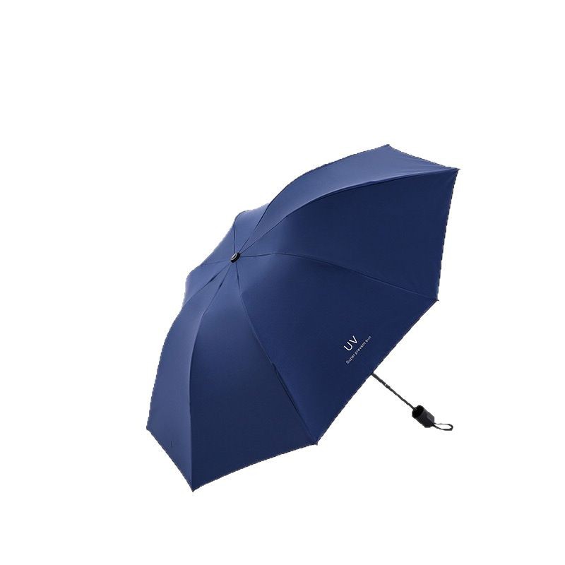 UV碰击黑胶雨伞防水防紫外线三折叠学生晴雨两用伞厂家批发