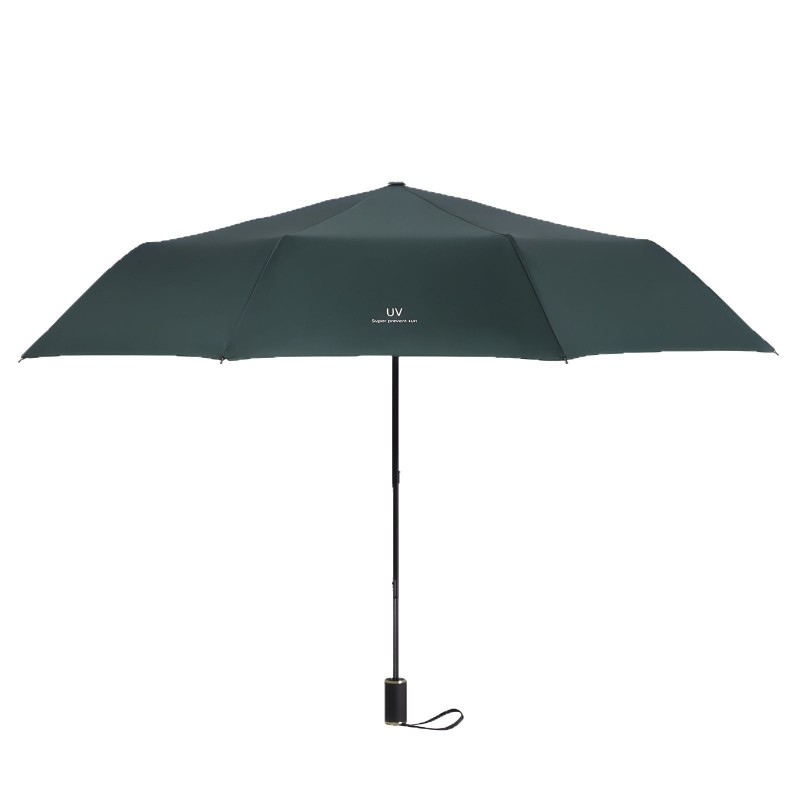 全自动UV黑胶防晒太阳伞折叠晴雨两用伞三折雨伞彩色广告伞批发