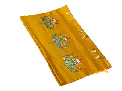厂家直销哈达围巾精品八吉祥刺绣加