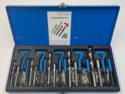 英制131件汽车螺纹丝攻修复工具火花