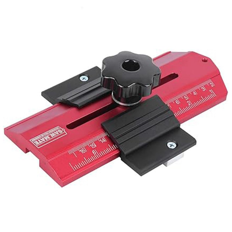 薄板板材切割定位器压料器台锯切割测量尺Thin Rip Table saw Jig