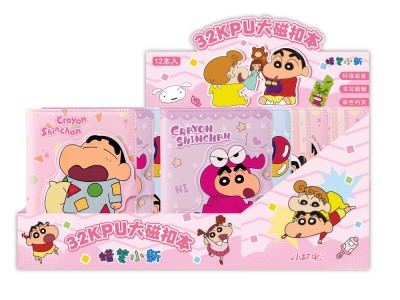 蜡笔小新卡通学生磁扣本子创意文具