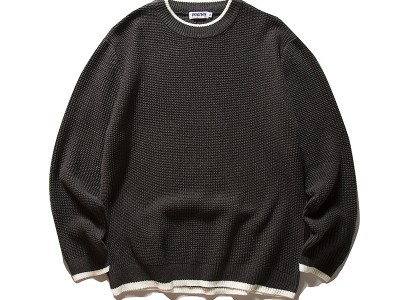 森波服饰2024冬日系复古纯色假两件