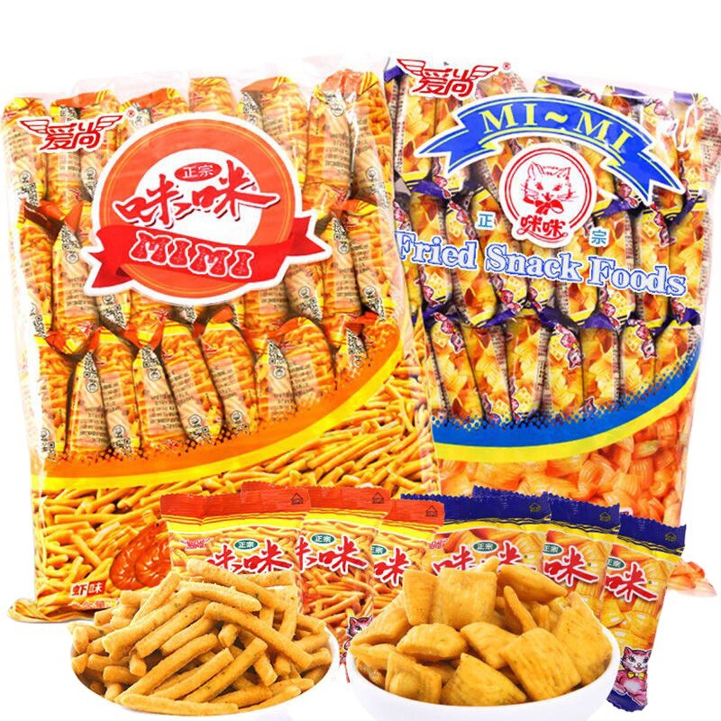【包邮】爱尚咪咪虾味条蟹味粒小包网红大礼包儿童零食[1件代发]