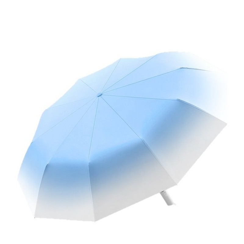 全自动加大折叠雨伞渐变晴雨两用伞男女防晒遮阳太阳logo定制雨伞