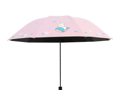 雨伞批发十骨加大遮阳伞黑胶晴雨两