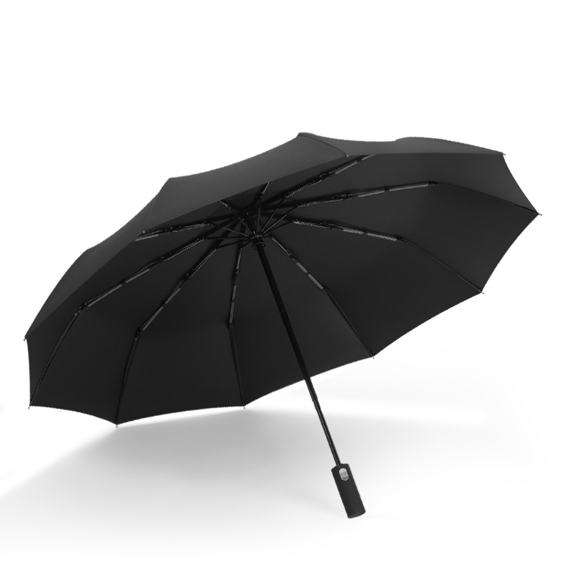 30骨商务伞经典格纹折叠伞双龙骨加固自动雨伞晴雨两用黑胶防晒伞