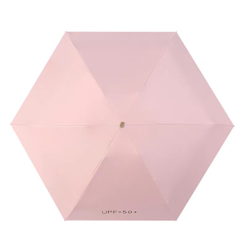 黑胶防晒扁五折伞批发口袋太阳伞晴雨遮阳伞小巧便携超轻迷你雨伞